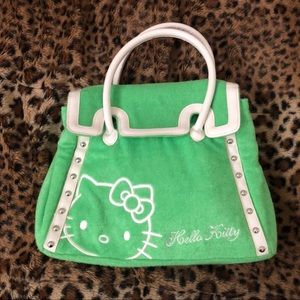 Terry cloth hello kitty bag